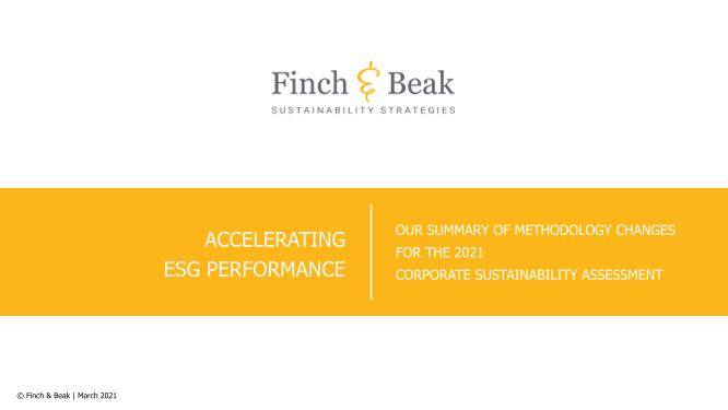 Finch & Beak - Summary DJSI 2021 Methodology Changes.pdf